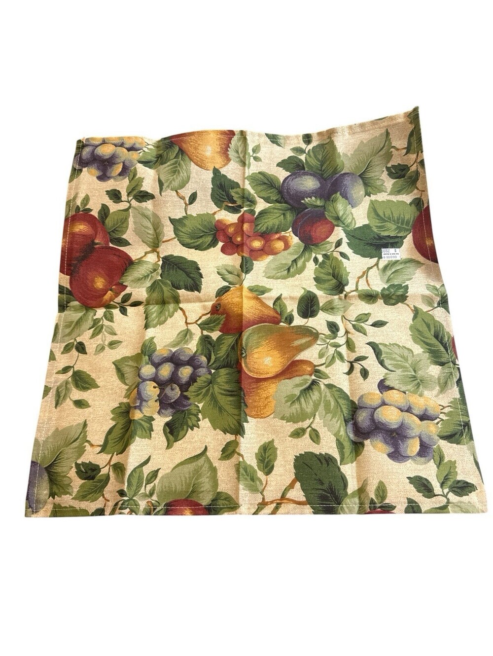 Sukara Sonoma Napkins Fruit Apple Cotton Cottagecore Fabric 17" Square Set of 4 - Picture 3 of 4